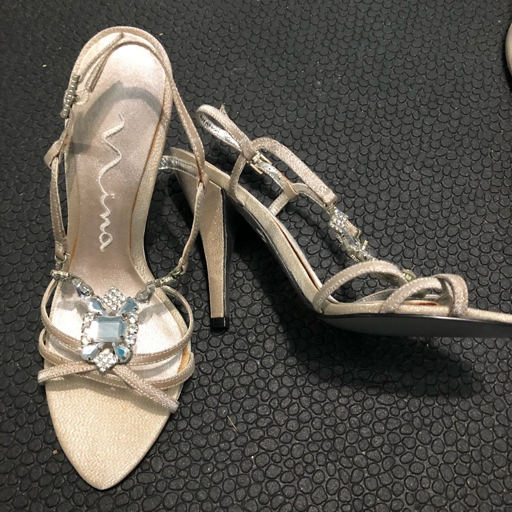 Wedding / evening gown sandals